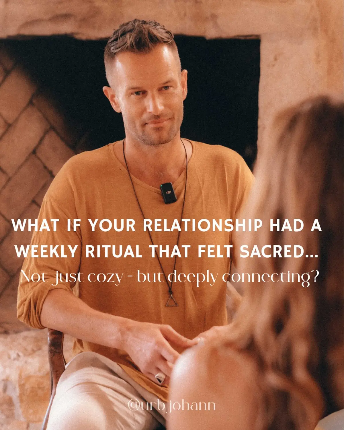 Johann Urb’s Sacral Chai Ritual Tea Sparks Intimate Connection Actor Johann Urb’s Sacral Chai ritual tea invites couples to pause, connect, and open hearts.!