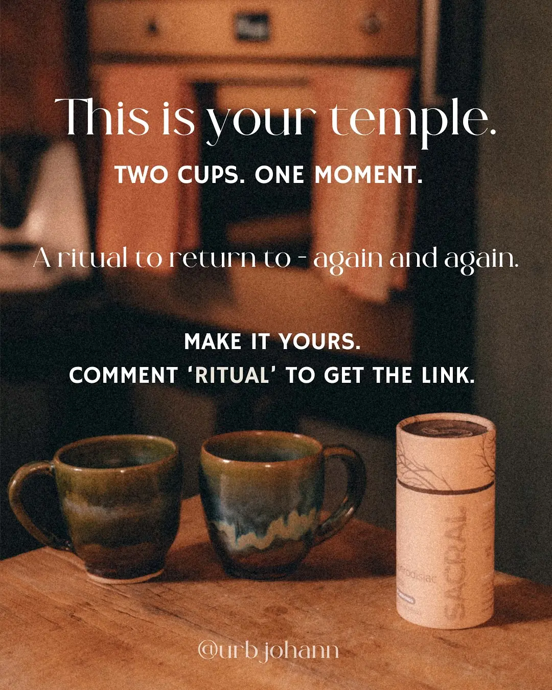 Johann Urb’s Sacral Chai Ritual Tea Sparks Intimate Connection