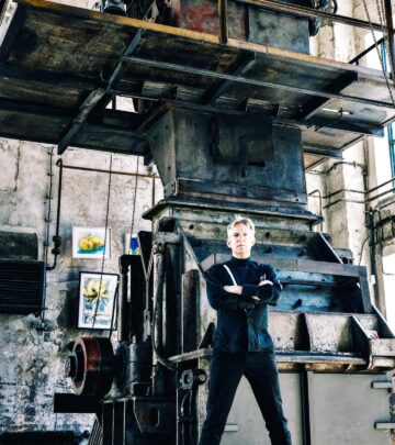 Cellist previews residency at converted steelworks promising immersive performances ahead.