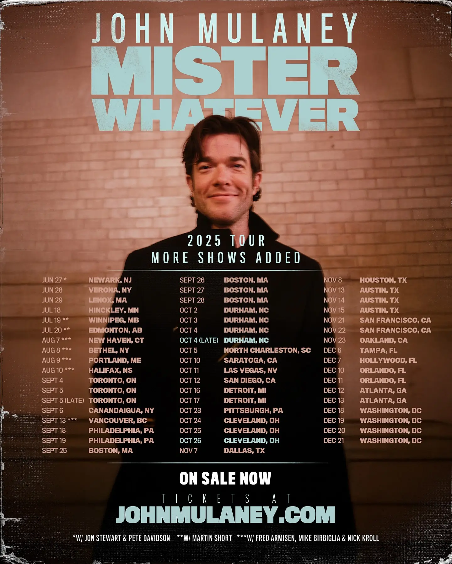 Comedian schedules extra live performances, inviting fans to secure tickets online - ASAP!