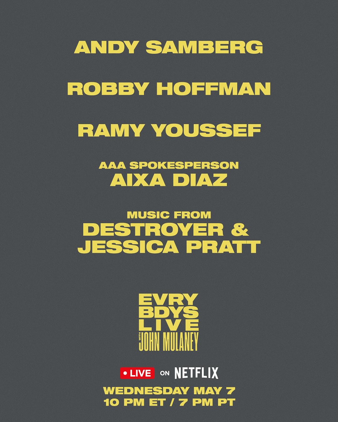 John Mulaney Hosts Star-Studded Live Show