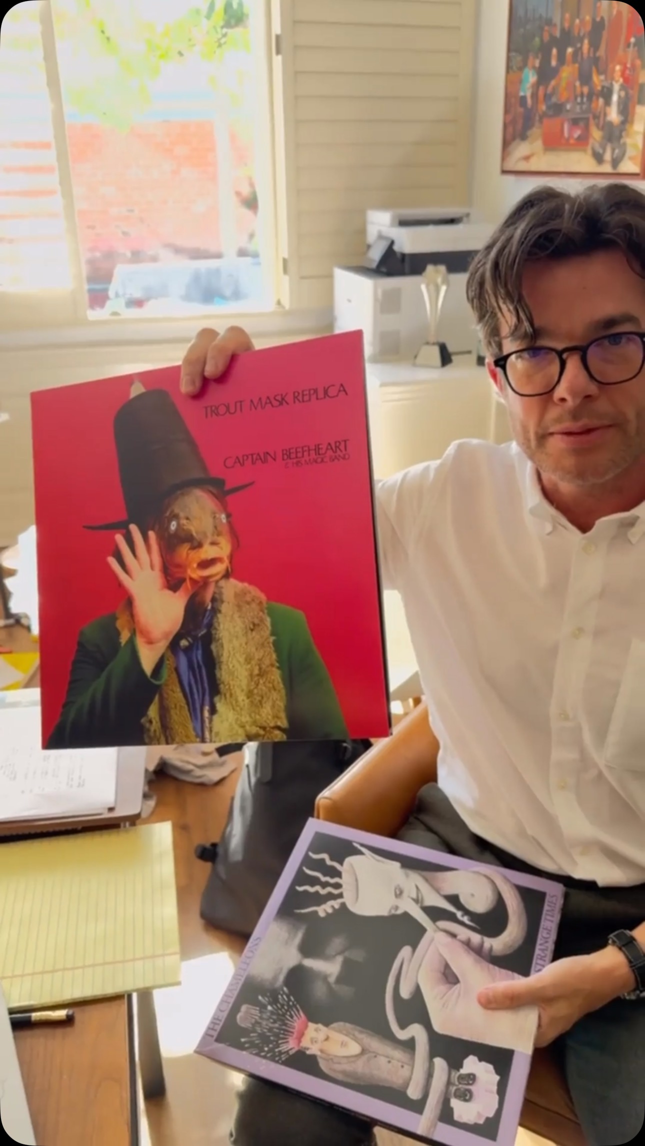 Discover the vibrant beats and bold soundtrack filling John Mulaney’s office space right?
