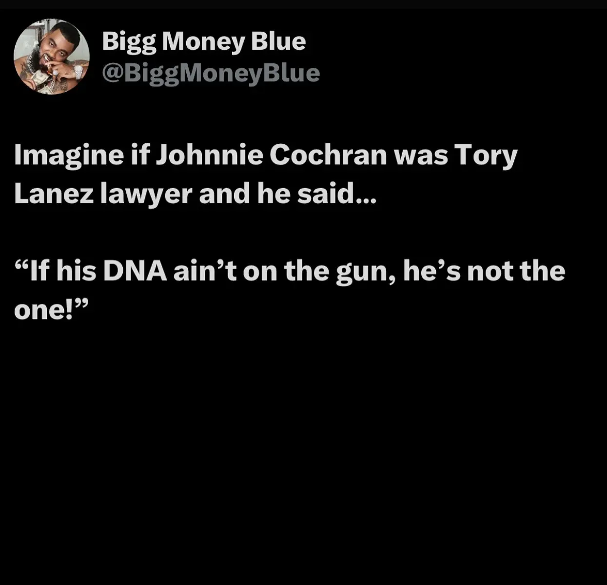 Johnnie Cochran Hypothetical Sparks Legal Debate Instagram sparks legal debate as a provocative caption ponders the Cochran defense angle!!