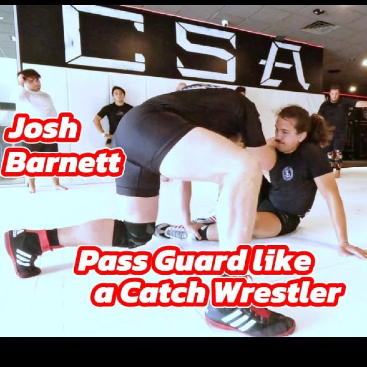 Catch wrestler Josh Barnett demonstrates elite guard passing moves in Orlando clinic today