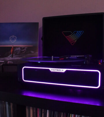 Elevate vinyl sessions with sound-synced lights, enhanced bass, and sleek design. Feel it.