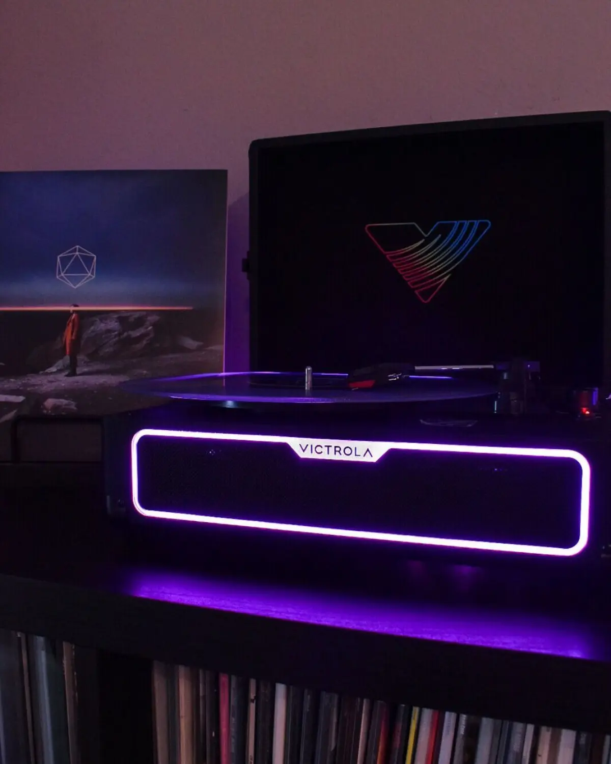 Journey Glow: Sensory Turntable Experience Elevate vinyl sessions with sound-synced lights, enhanced bass, and sleek design. Feel it.