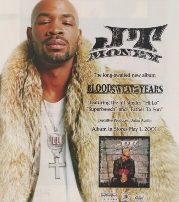 Campaign advertisement for Blood Sweat and Years shines spotlight on JT Money’s Miami root