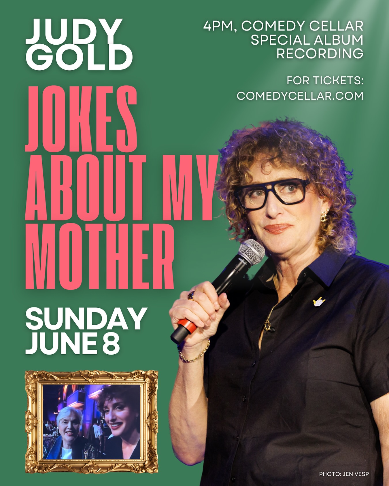 Judy Gold Live Album Recording Event Experience live humor session at Comedy Cellar with Judy Gold’s career-spanning new album!