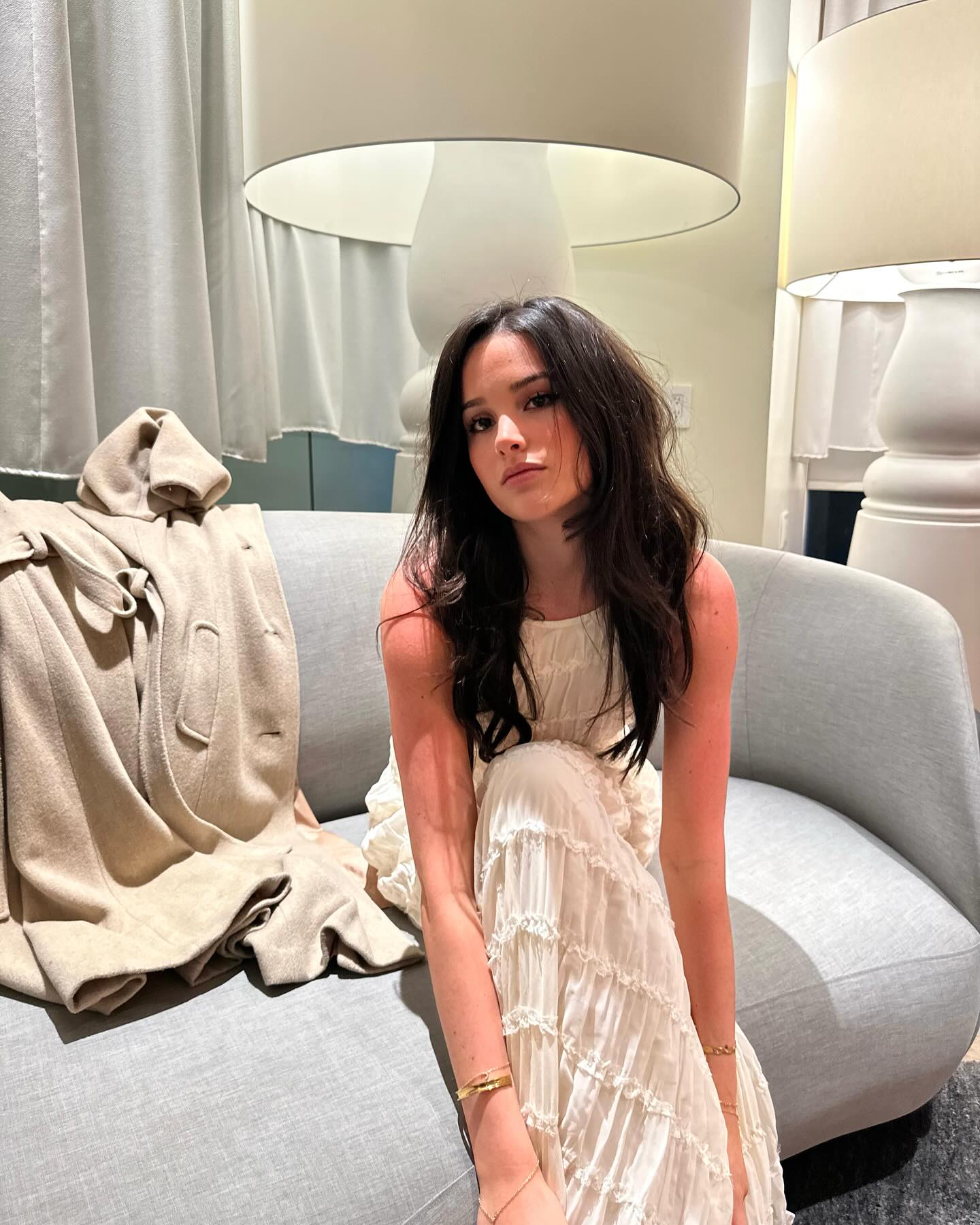 Jules LeBlanc Stuns Fans With Playful Instagram Gaze Jules LeBlanc shares a fun Instagram moment by focusing on @aviacolette’s style tonight.