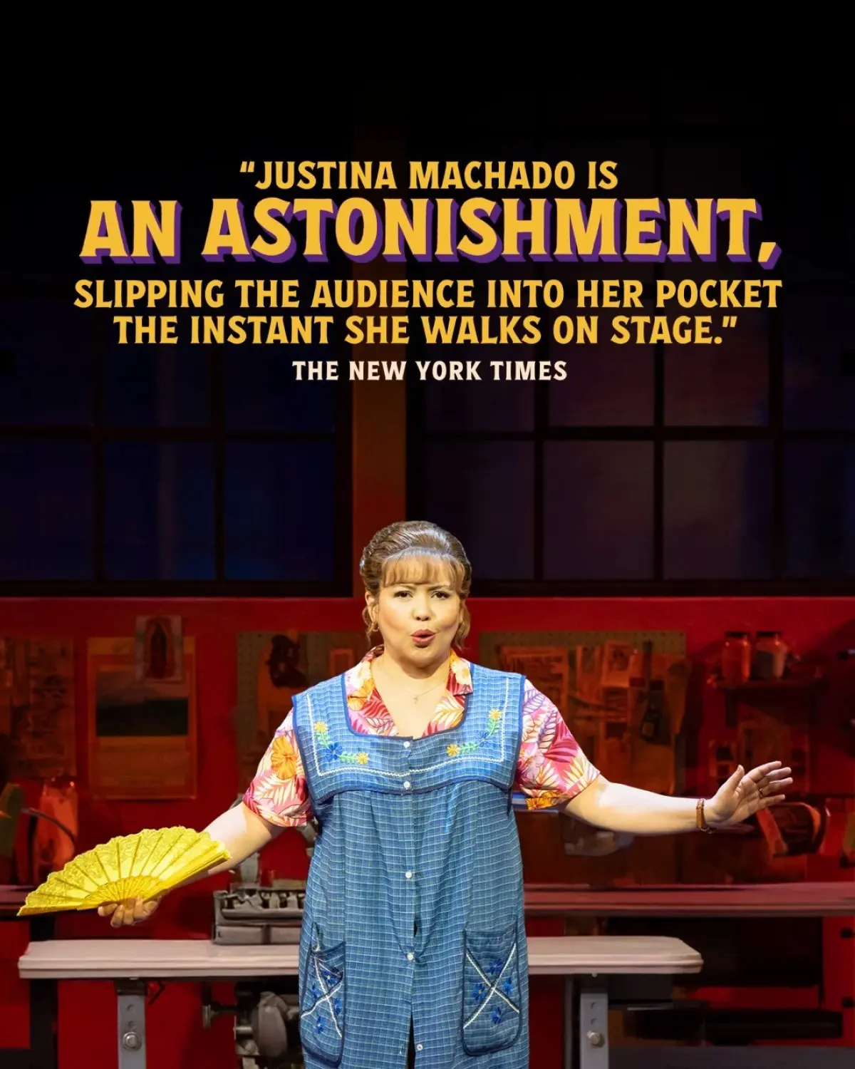 Justina Machado Reigns In Her Hometown The Real Woman Have Curves account celebrates Justina Machado's stunning performance