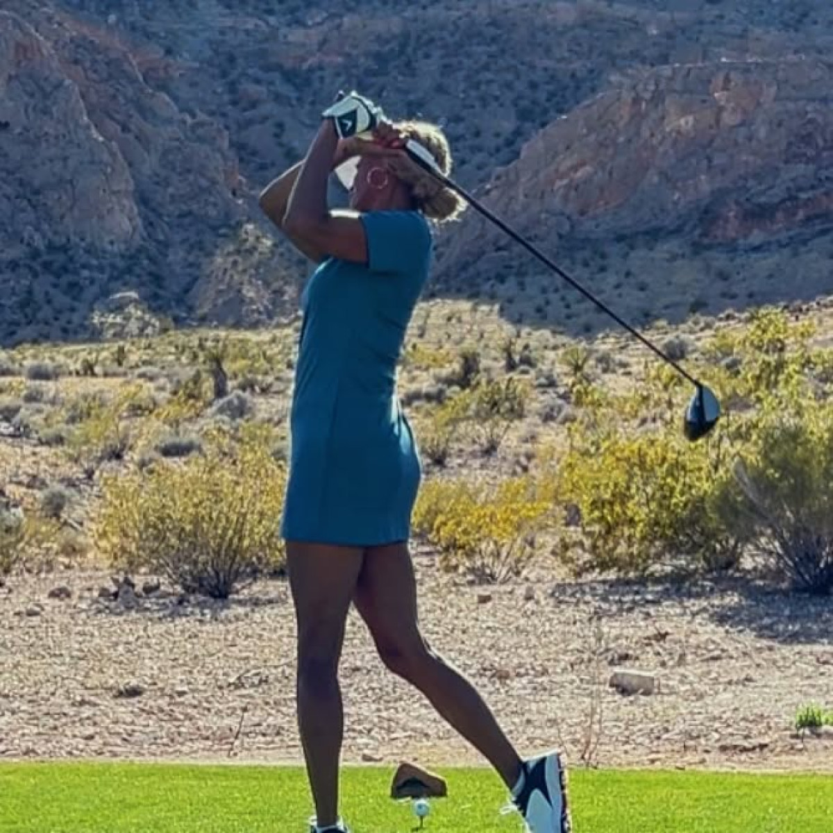 K. D. Aubert Shines at RedRock Country Club in Las Vegas Las Vegas sees K. D. Aubert unite golf passion with chic flair, exuding dynamism and style.