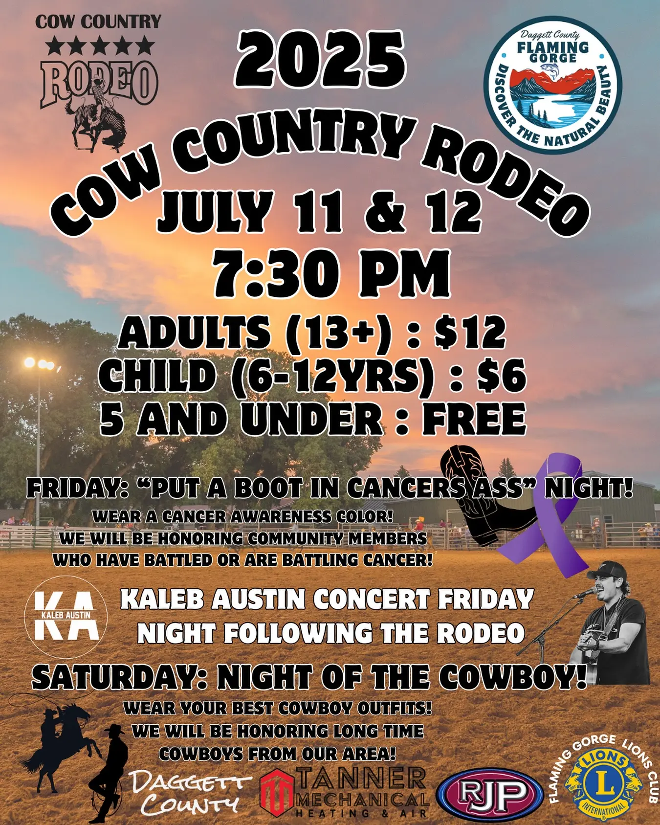 Kaleb Austin heads to UT for a high-voltage rodeo performance on July 11—rodeo fans rejoice