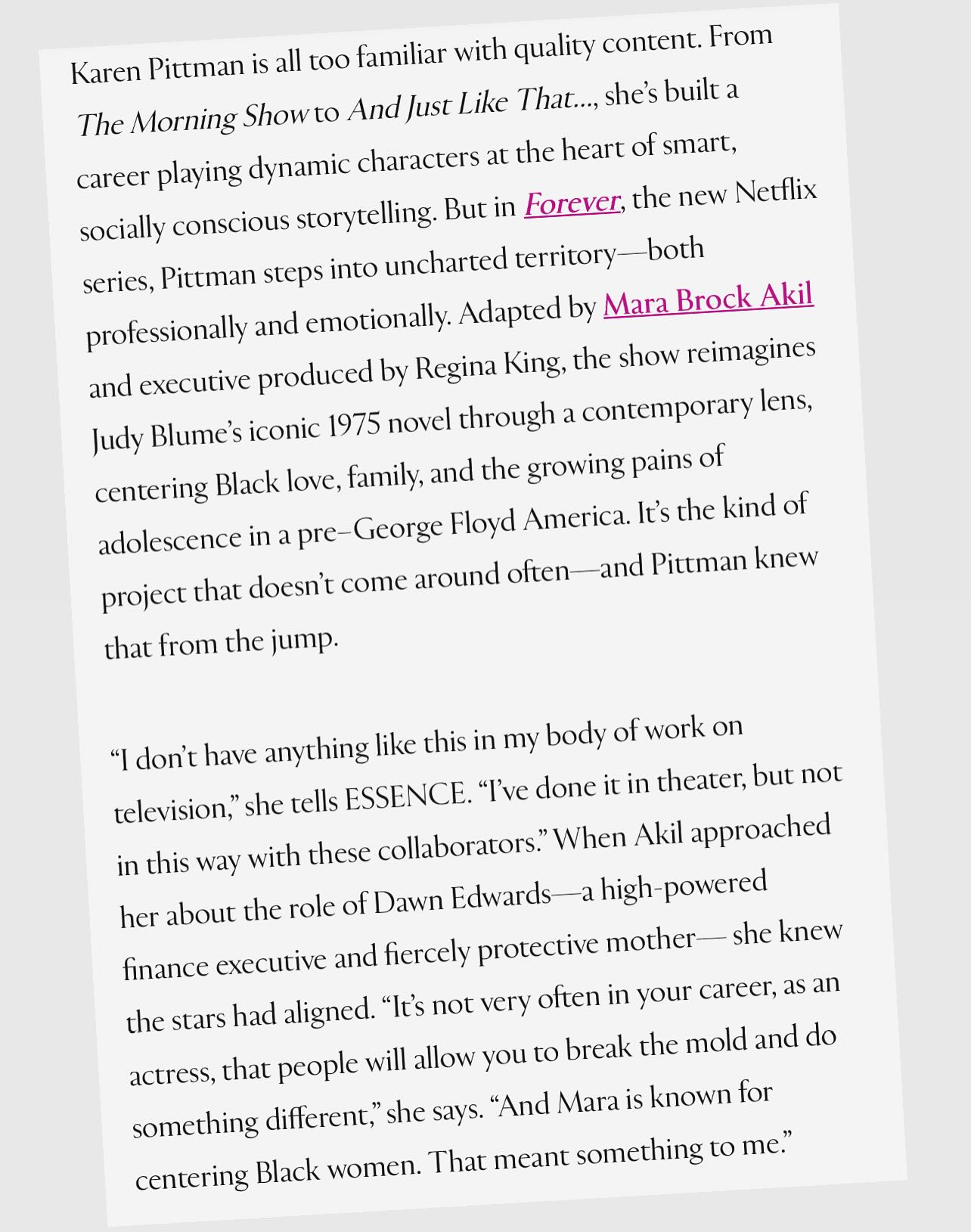 Karen Pittman Celebrates Netflix Streaming With Forever Feature