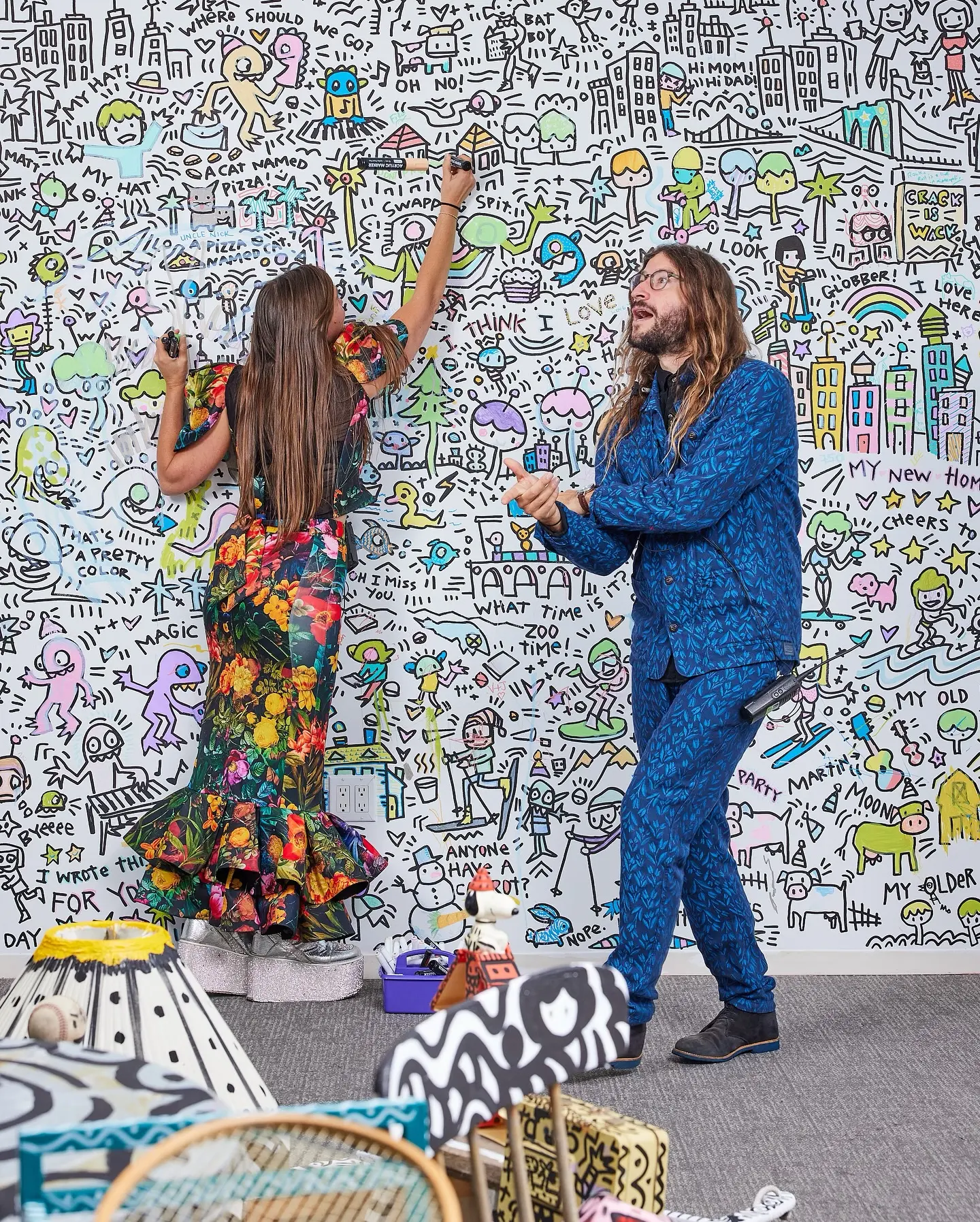 Kate Micucci Ignites Colorful Display at Art Exhibition