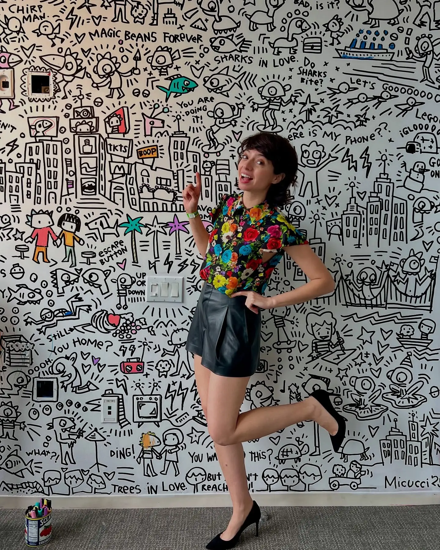 Vibrant hues and street style collide as Kate Micucci debuts urban art at NYC Spring Break.