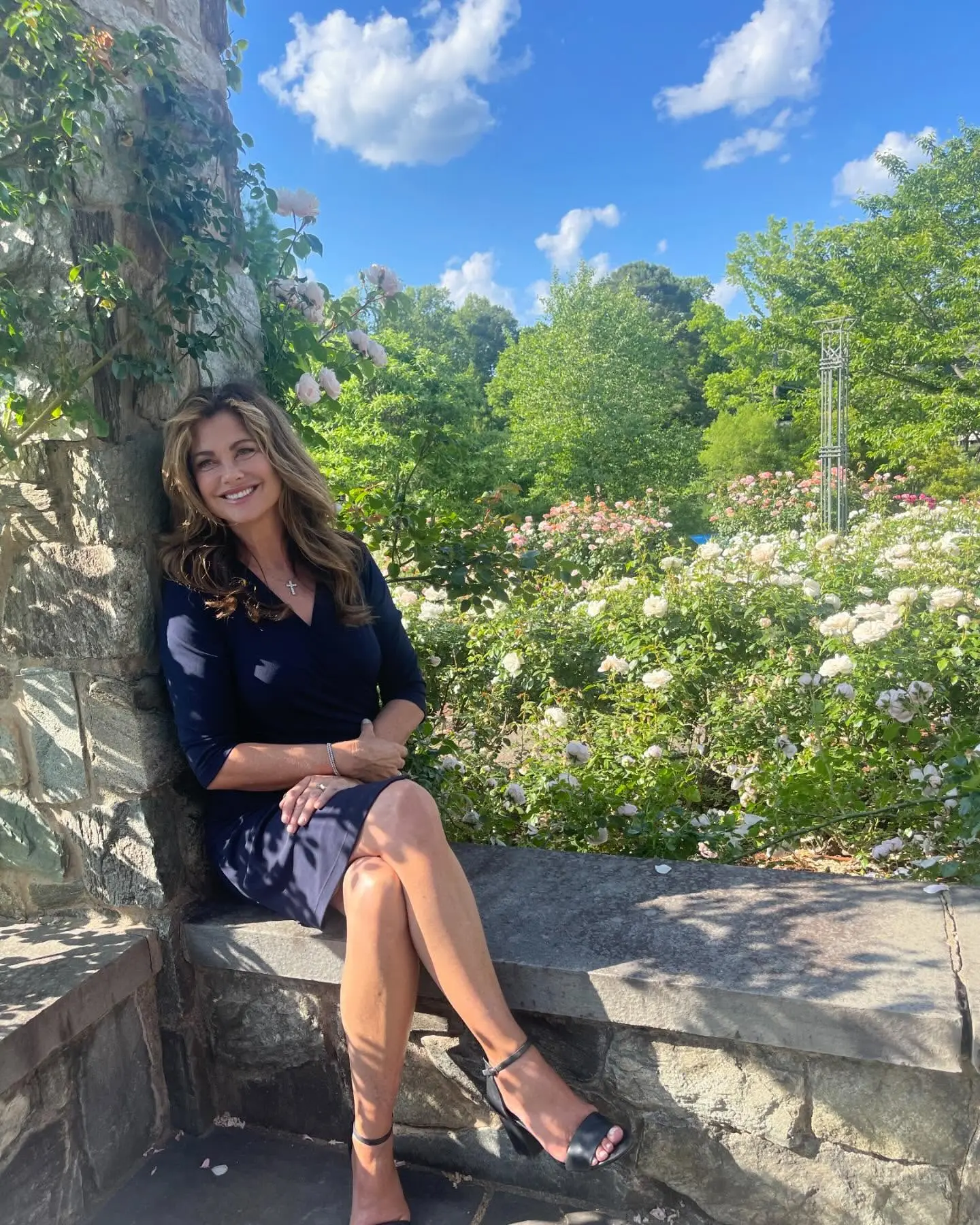 Kathy Ireland Praises God As Nature’s Ultimate Designer Instagram caption blends rich earth hues, greens and bold wildflowers with spiritual verse.