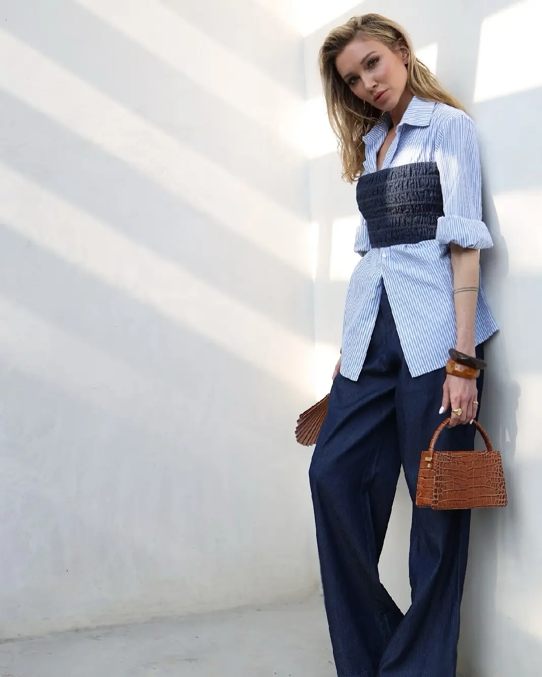Katie Cassidy’s Blue Spring Fashion Moment
