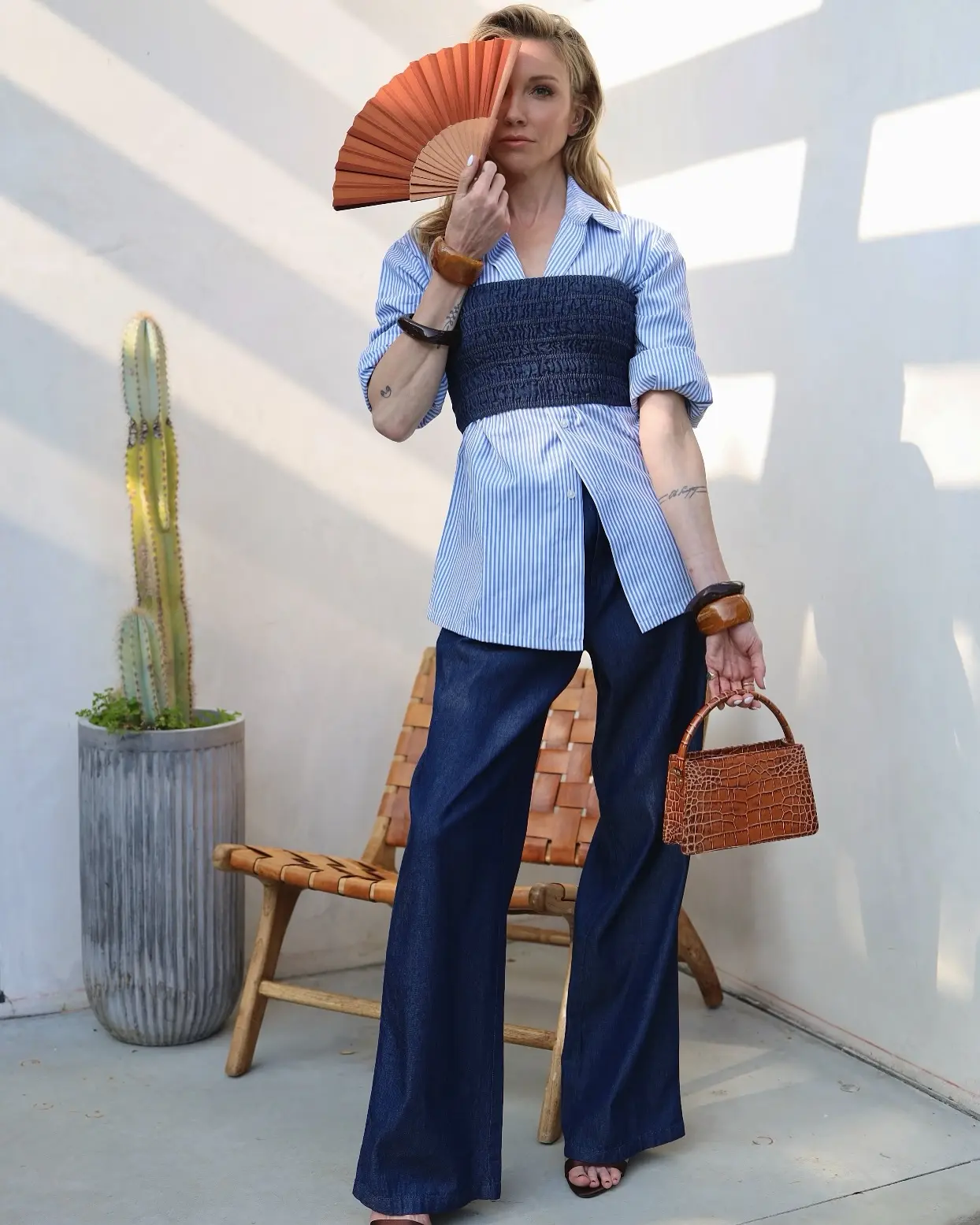 Katie Cassidy’s Blue Spring Fashion Moment