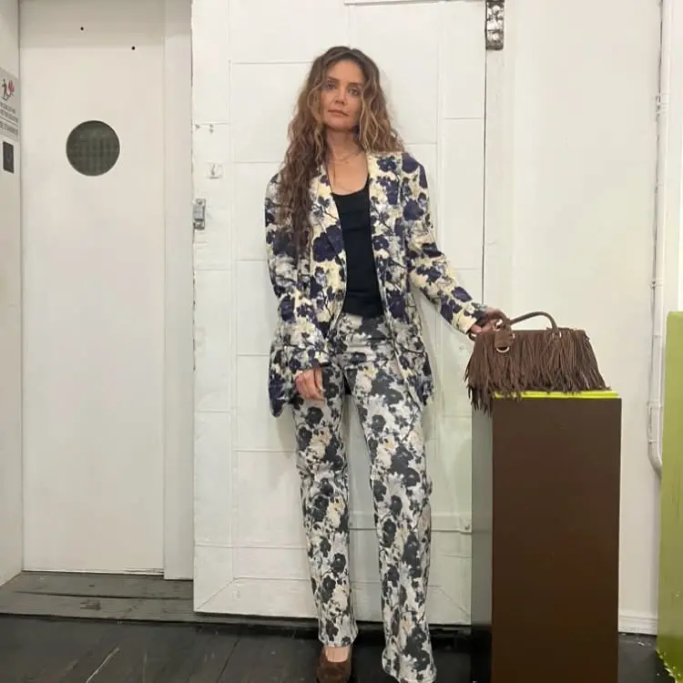 Katie Holmes Shines in Season Two Debut Look