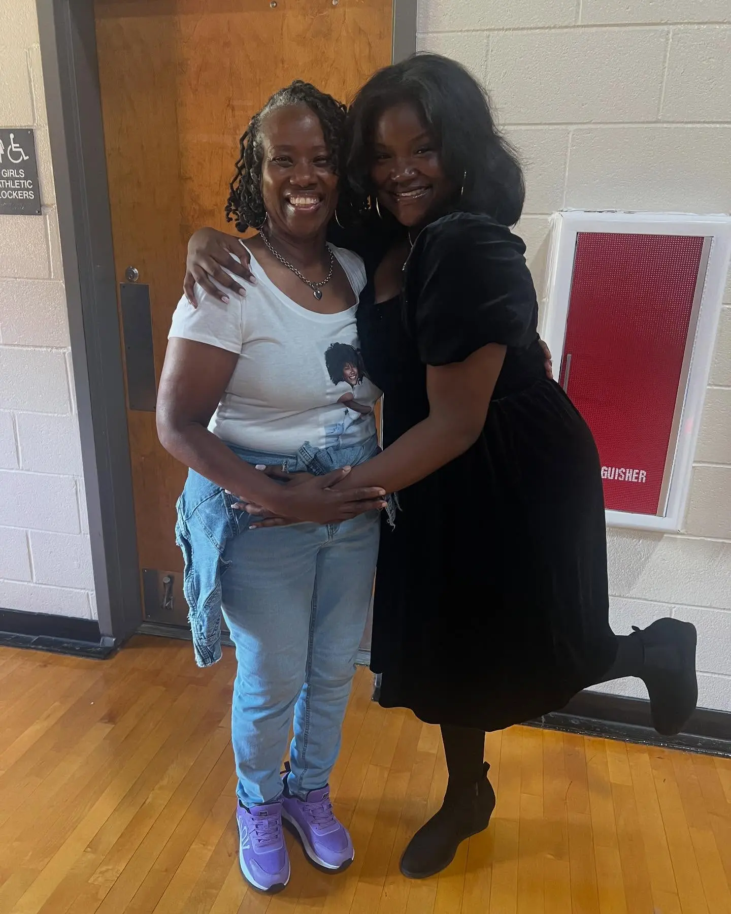 KD French Cheers as Daughter Jasmine Graduates 8th Grade