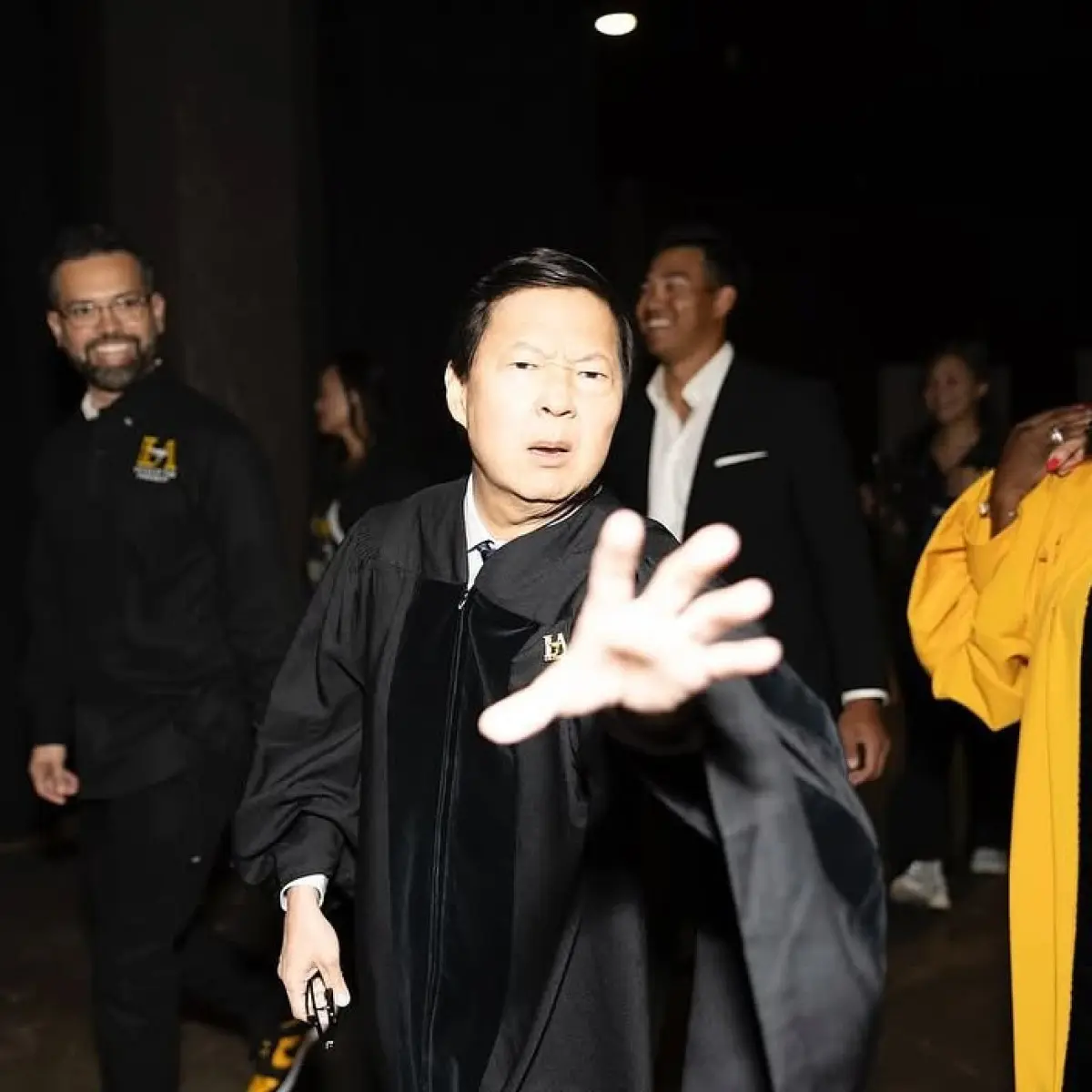 Ken Jeong Faces Student Paparazzi at Cal State LA Community star charms students as photographers follow him around the campus with cameras.