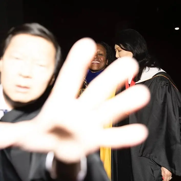 Ken Jeong Faces Student Paparazzi at Cal State LA