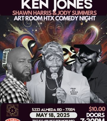 Ken Jones brings live comedy energy to Houston tomorrow, delivering sharp laughs and clever quips.!!