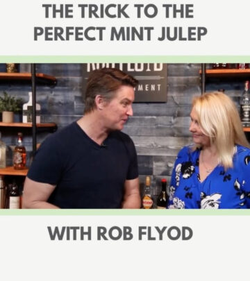Celebrity mixologist Robert Floyd reveals a fresh twist on Mint Julep for Derby Day fun.