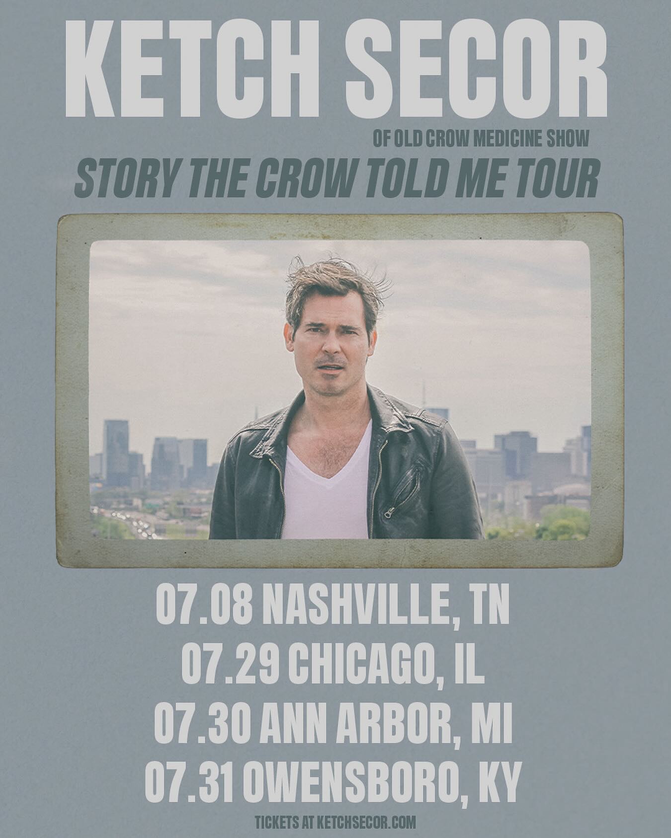 Old Crow star Ketch Secor embarks on a solo summer tour with captivating tunes and charm!!