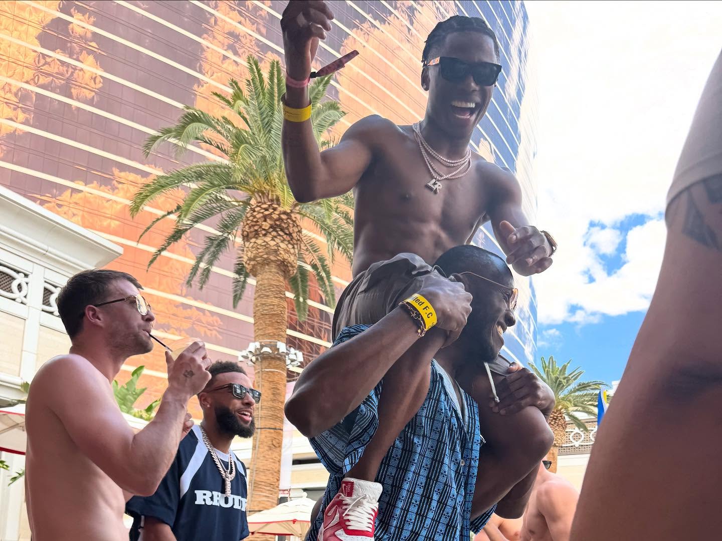 Kevin Zegers Celebrates Promotion In Vegas With Leeds United