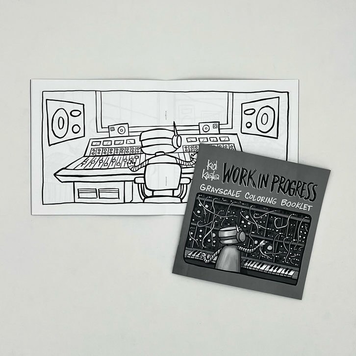 Kid Koala Debuts Grayscale Coloring Booklet & Crayon Kit
