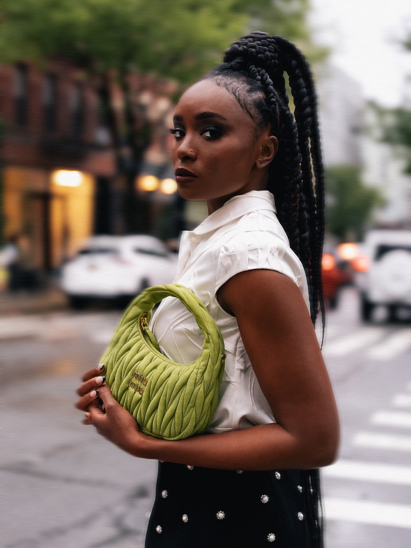 KiKi Layne shines in NYC as she thanks Miu Miu at the stylish #MiuMiuTalesandTellers event