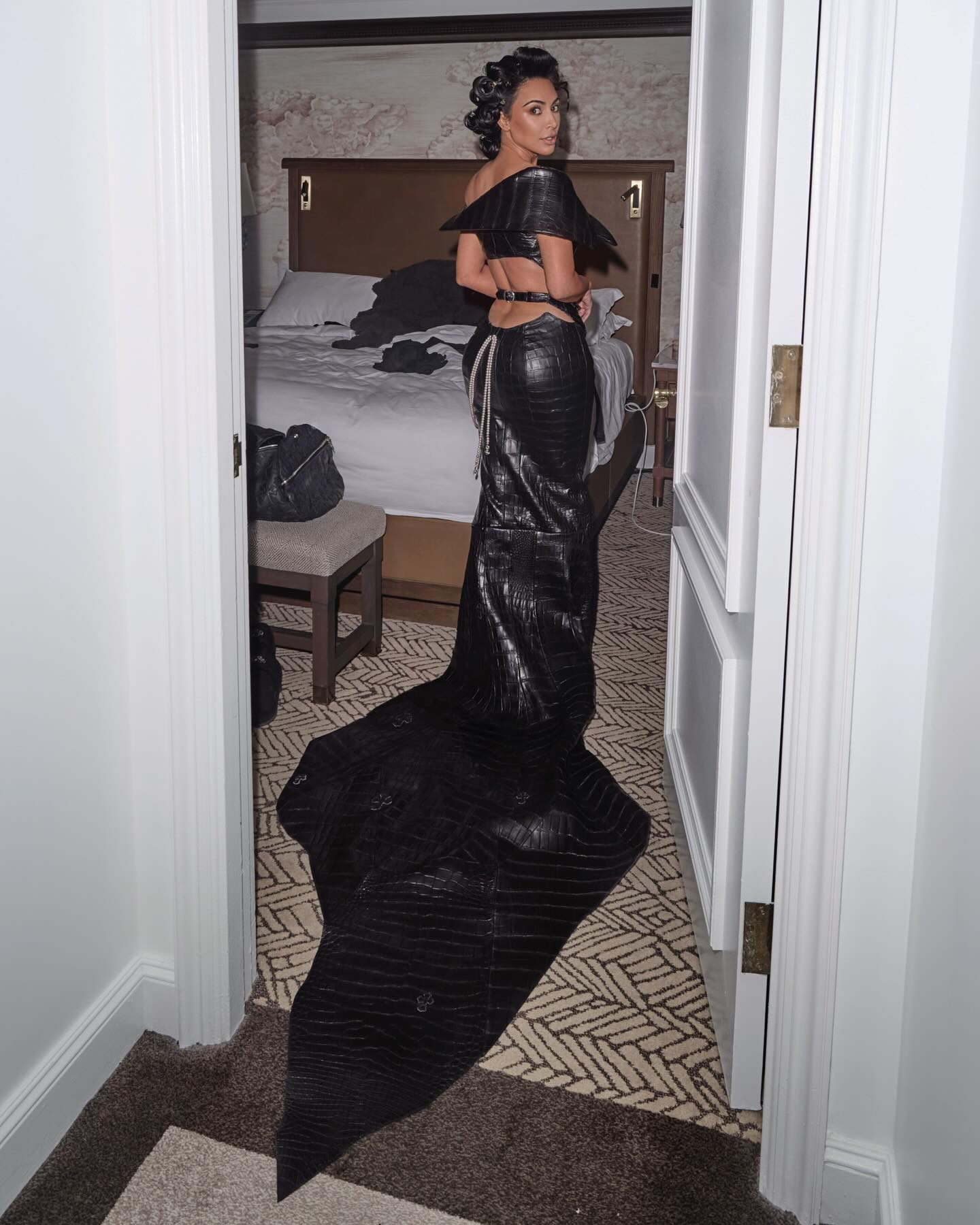 Kim Kardashian Dazzles At MET BTS Appearance