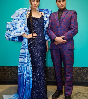 Kiowa Gordon and Jessica Matten dazzle on runway for Indigenous designs at NFWSF in style!
