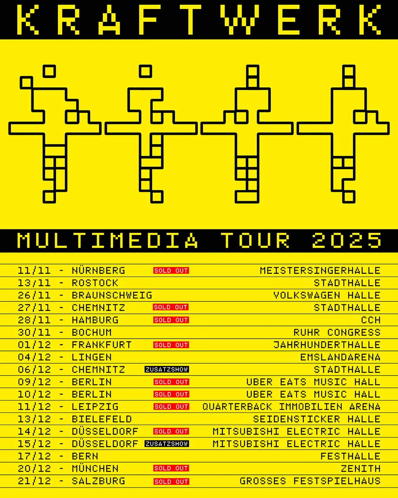 Kraftwerk Unveils Fall/Winter 2025 Tour Dates Electronic pioneers Kraftwerk promise immersive visuals and synth-driven performances across Europe