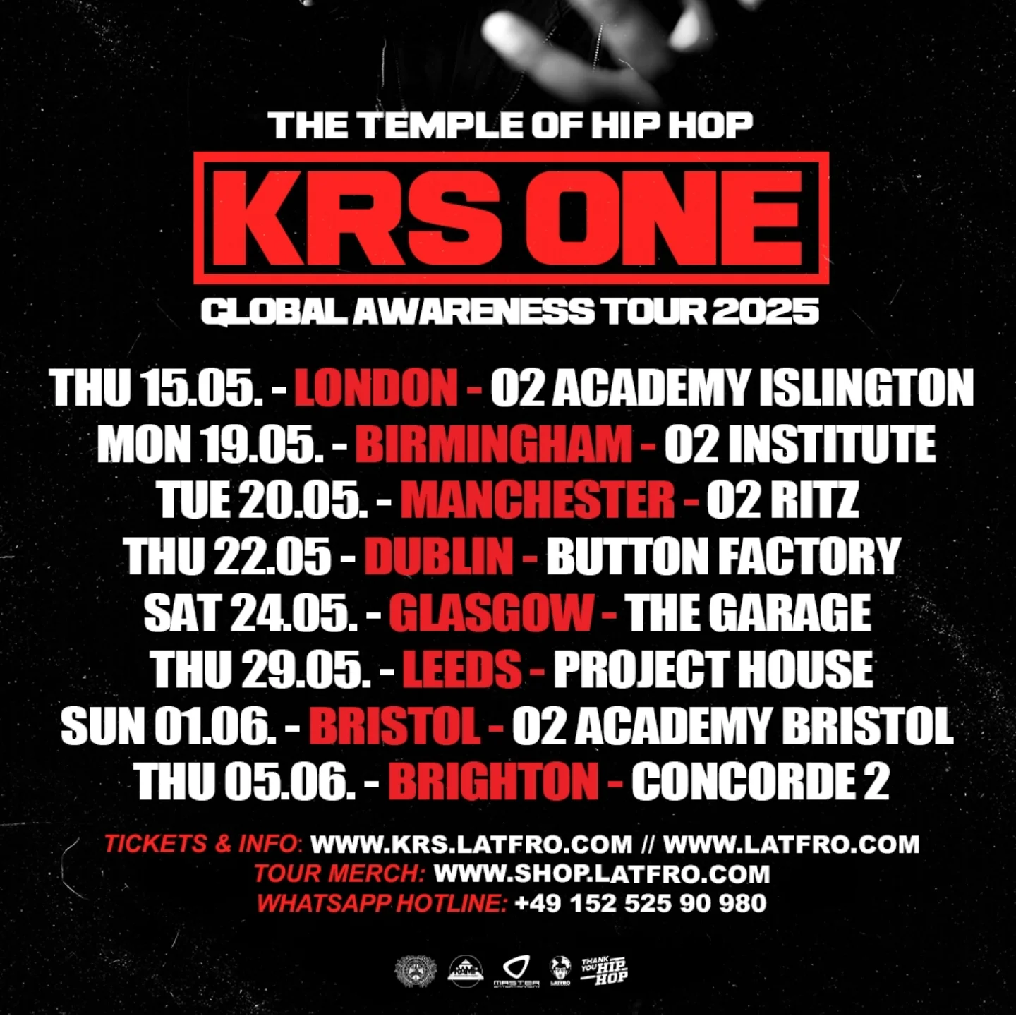KRS-One Global Awareness Tour UK Dates