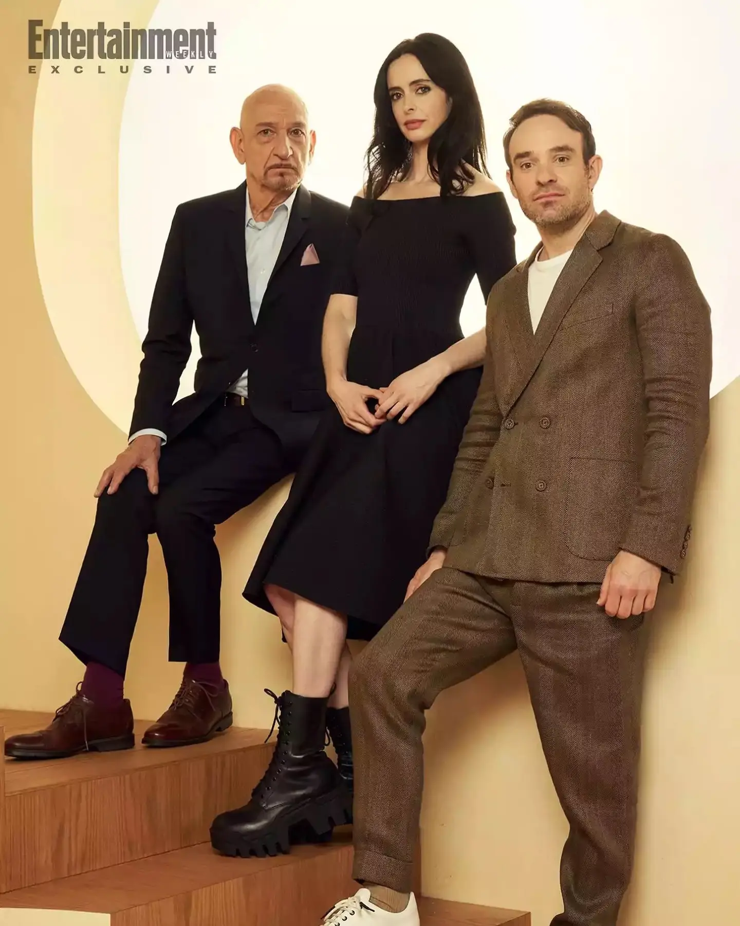 Krysten Ritter enjoys a magical day with pal Charlie and Sir Ben Kingsley in starry outing.