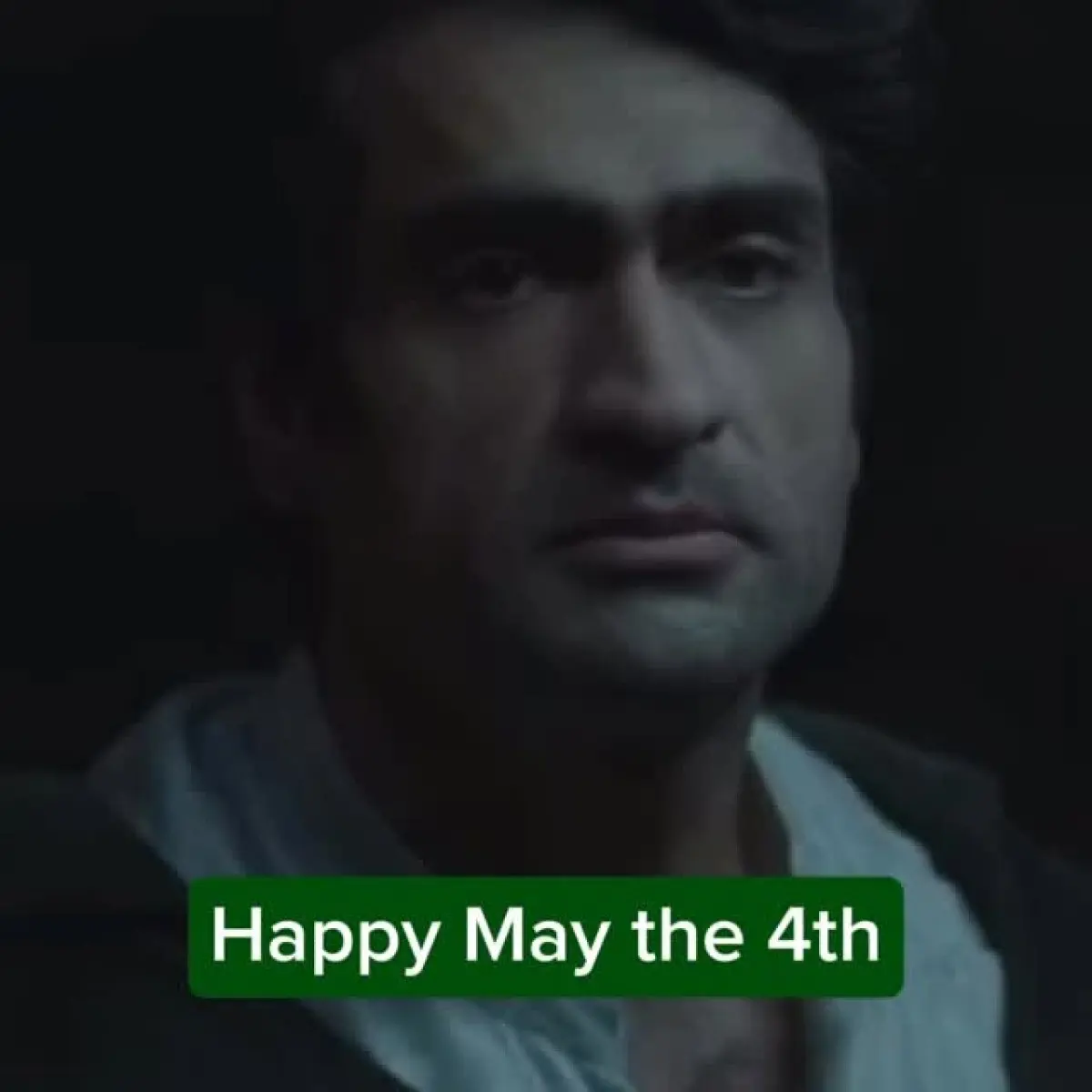 Talented actor and comedian sends a quirky Star Wars nod in a heartfelt May 4th message.
