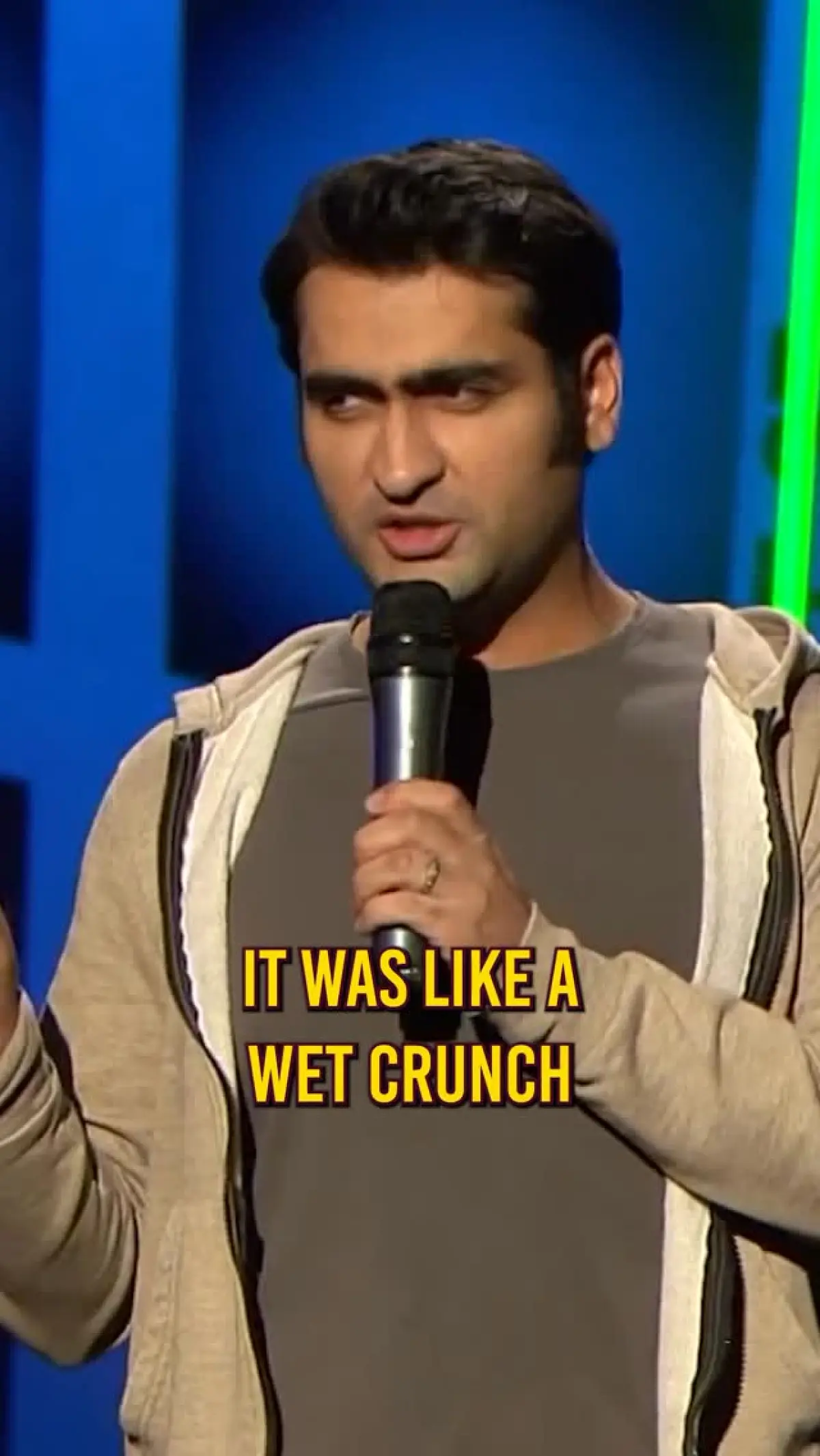 Kumail Nanjiani posts about a protein source, mixing a healthy tip with his witty style!!!