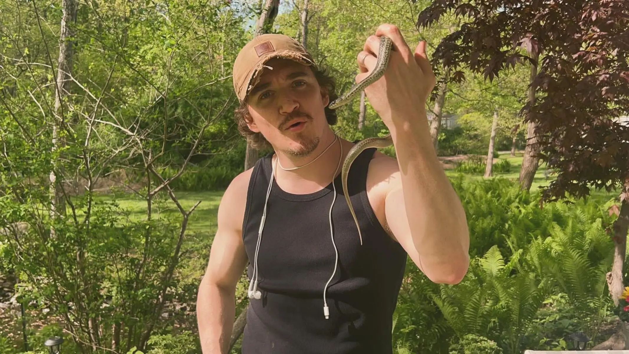 Kyle Gallner’s Eventful Day: Snake Rescue and Pond Surprise Kyle Gallner steps off set to tackle yard chores, rescue a snake, and uncover carp pond.!!