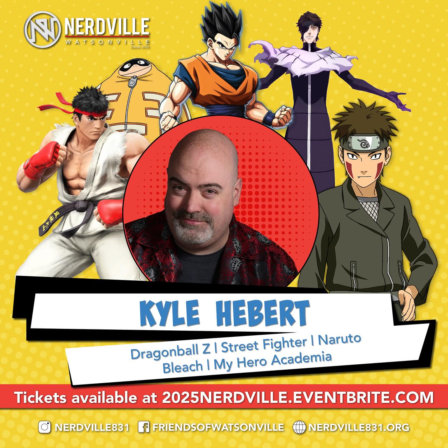Kyle Hebert Joins Nerdville For Anime Magic Experience masterful voice acting as anime star Kyle Hebert wows Watsonville at Nerdville.