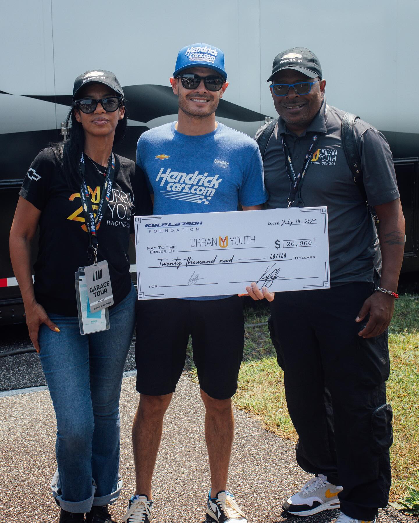 Kyle Larson Launches Second Annual Visor Auction for Youth Program