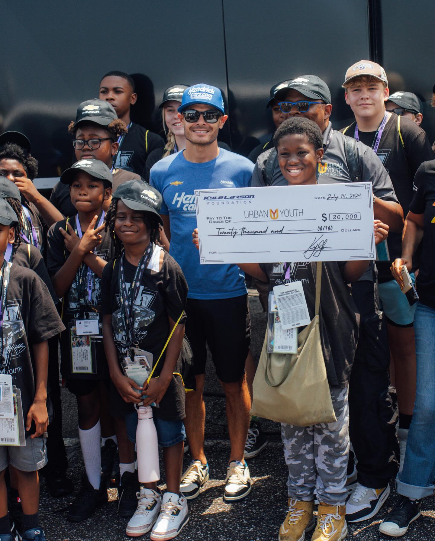 Kyle Larson Launches Second Annual Visor Auction for Youth Program