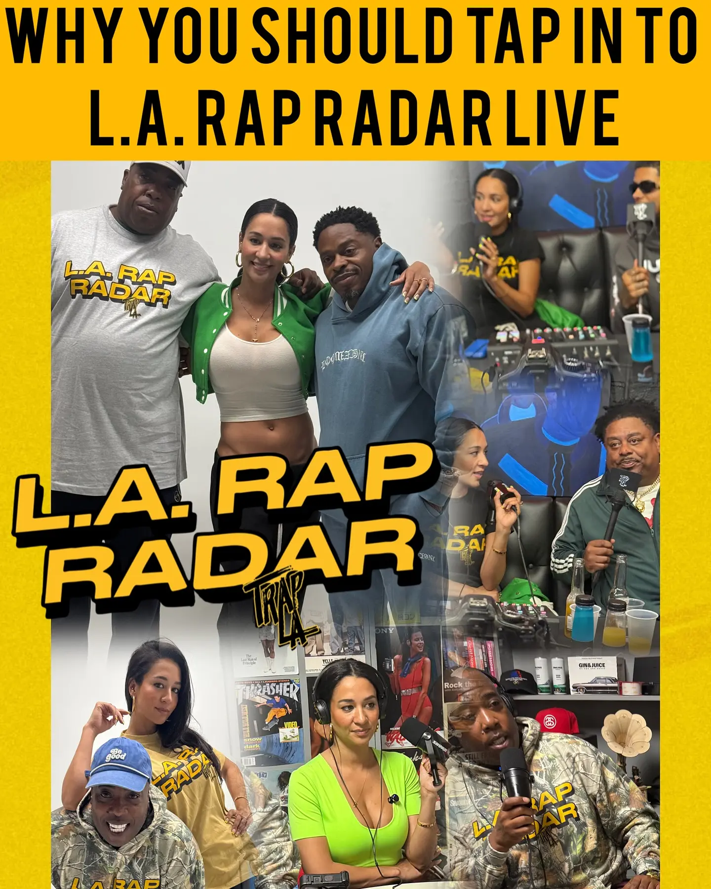 L.A. Rap Radar Live: Culture, Music & Real Talk Live chats on music, culture and surprise guests; tune in at 8PM PST for genuine vibes!!!