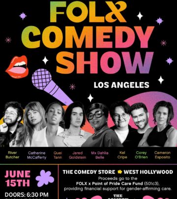 LA Pride Comedy Show Adds Two More Comics