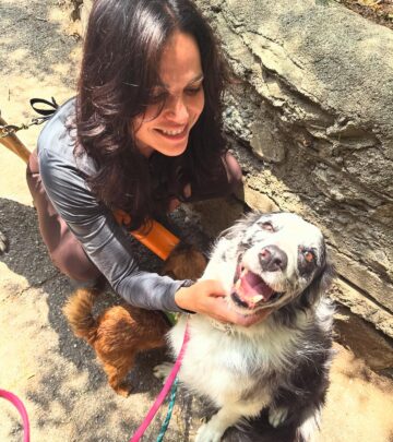 Actress shares touching reunion as her late dog’s partner sparks heartwarming memories too