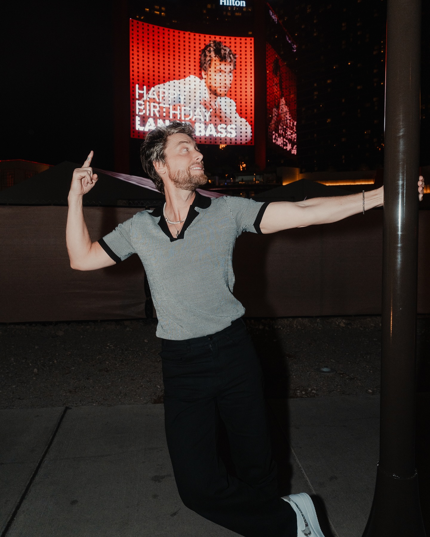 Lance Bass Lights Up Vegas at Resort World LV From neon backdrops to building displays, Lance Bass redefines Vegas nightlife vibes. Wow!