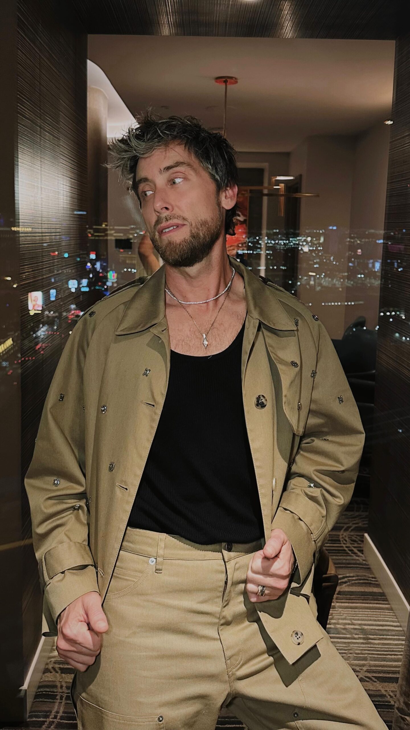 Lance Bass Shows Off Vintage Charm In Vegas Lance Bass mixes vintage flair with modern glam at Resorts World in dazzling Vegas style!