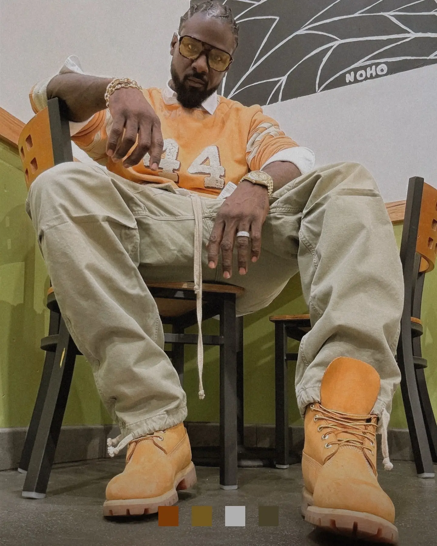 Lance Gross Flaunts Timberland Style Star exhibits his fresh kicks, sparking conversation and urban vibes on his nightly outing.