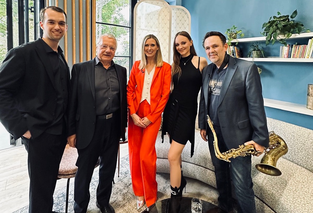 Laura Bilgeri Promos Jazz Concert on ORF Morning Show